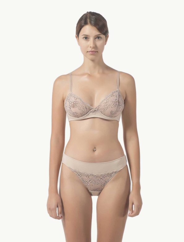 ADRIANA Bra with floral lace pattern - Thumbnail