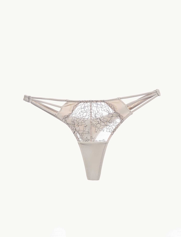 ADRIANA String briefs with a lace detail - Thumbnail