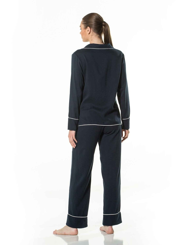 ALIVIA PYJAMA SET NAVY BLUE - Thumbnail