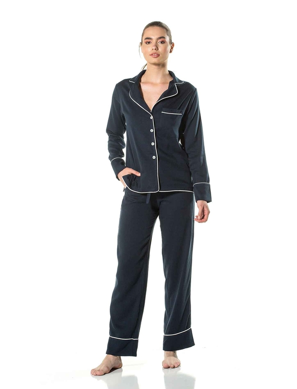 ALIVIA PYJAMA SET NAVY BLUE - Thumbnail