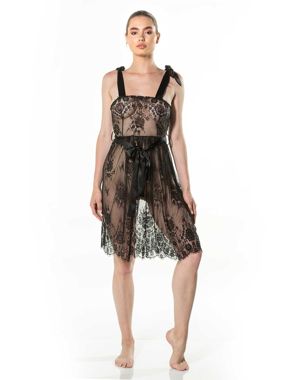 KAUDUPUL - AMANI SHORT NIGHTWEAR BLACK