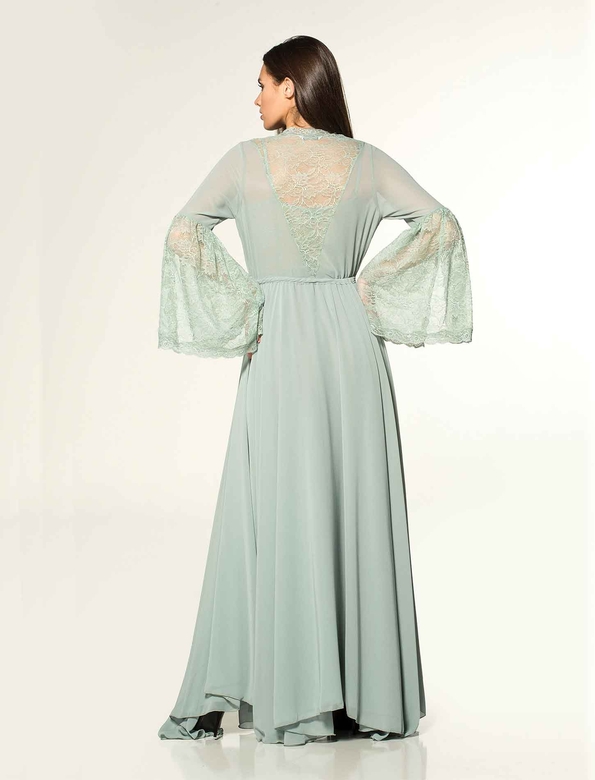 ARYA NIGHTWEAR & ROBE SET MINT - Thumbnail