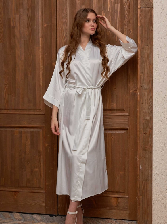 BRIDE LONG ROBE WHITE - Thumbnail