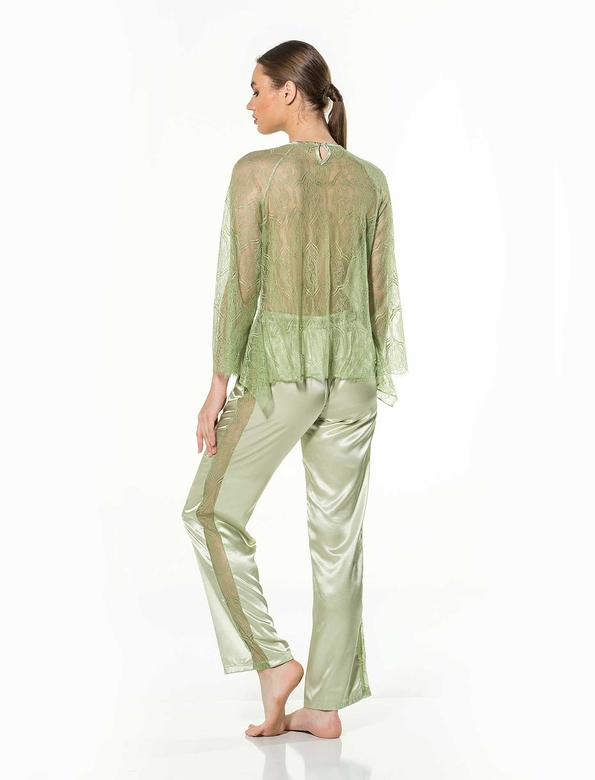 DIMAOND PYJAMA SET GREEN - Thumbnail