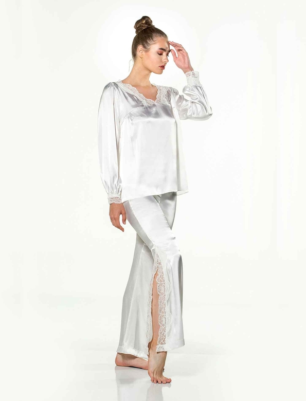 KAUDUPUL - LEILA PYJAMA SET WHITE