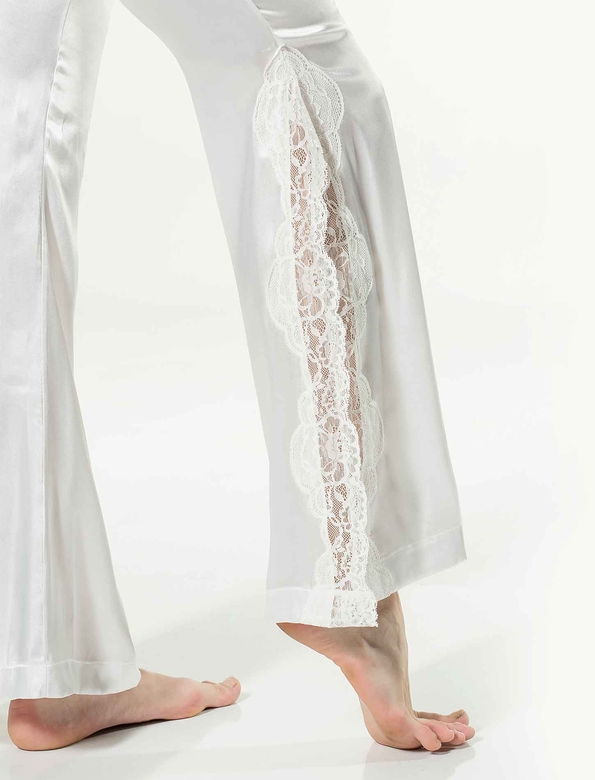 LEILA PYJAMA SET WHITE - Thumbnail