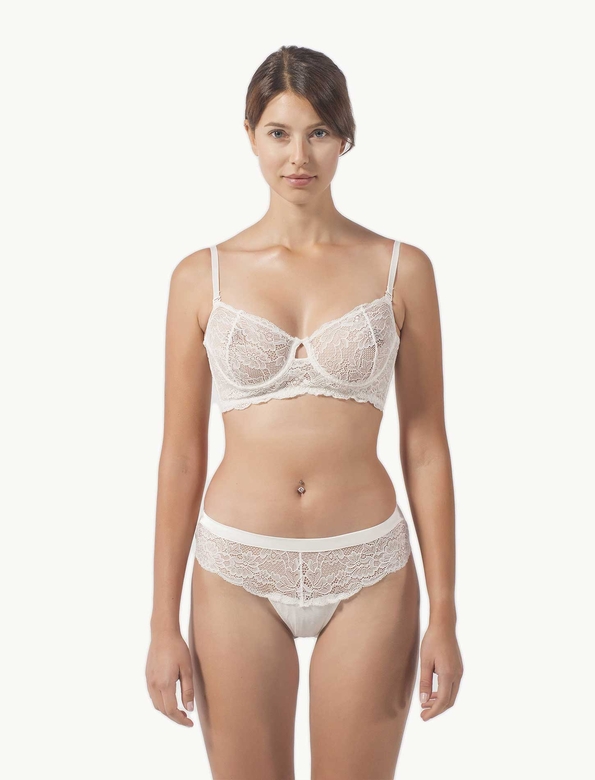MINA Briefs with floral lace pattern - Thumbnail