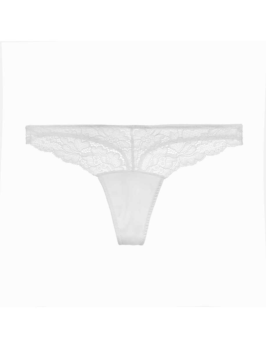 MINA String briefs with floral lace pattern