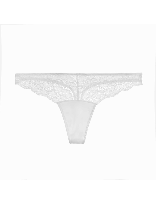 MINA String briefs with floral lace pattern - Thumbnail