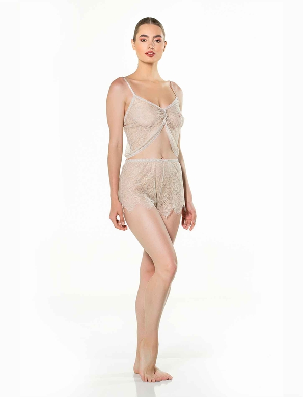 KAUDUPUL - NESIBE CAMI & SHORTS SET BONE
