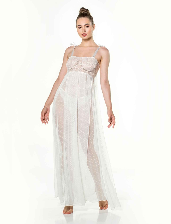 SAKIRA NIGHTWEAR WHITE - Thumbnail