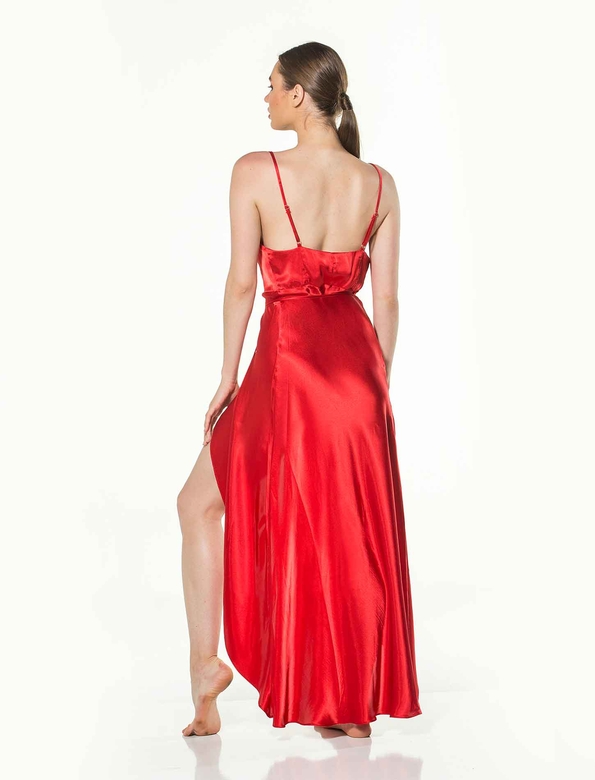 TIANA LONG NIGHTWEAR RED - Thumbnail