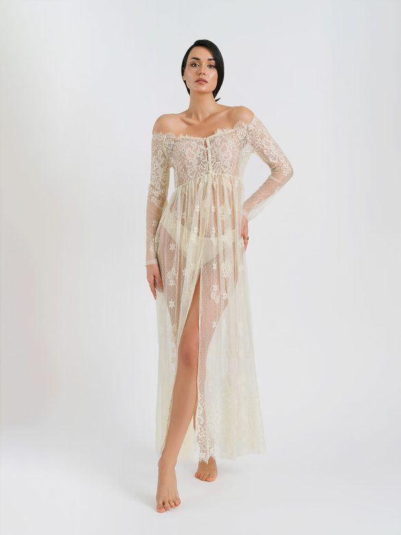 KAUDUPUL - TYRA LONG NIGHTWEAR WHITE